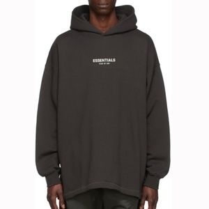 NWT Essentials (Fear of God) Iron Relaxed Hoodie | Black MEDIUM